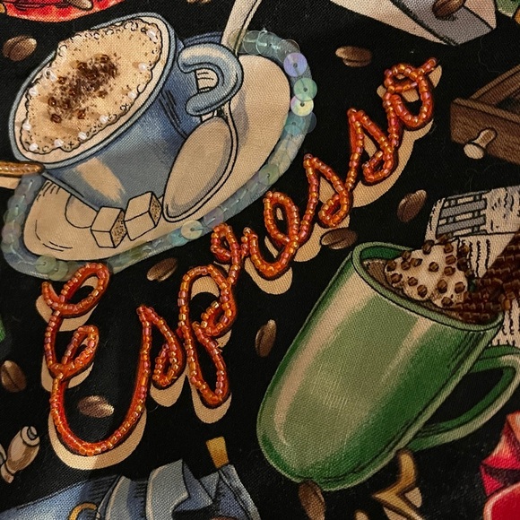 Espresso Patterned Tote Bag - Multicolor - Picture 9 of 9